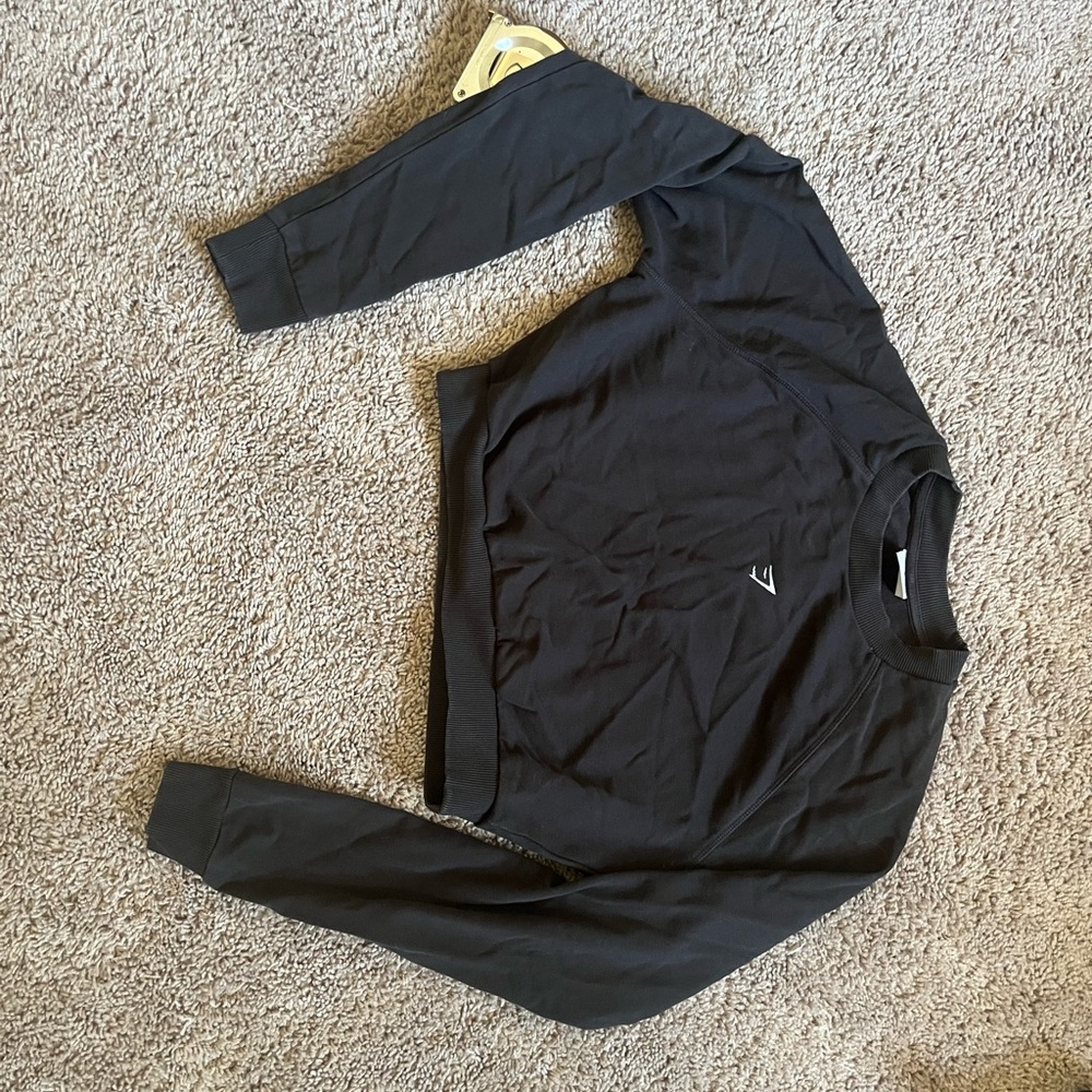 Black Gymshark Women's Crop Top
